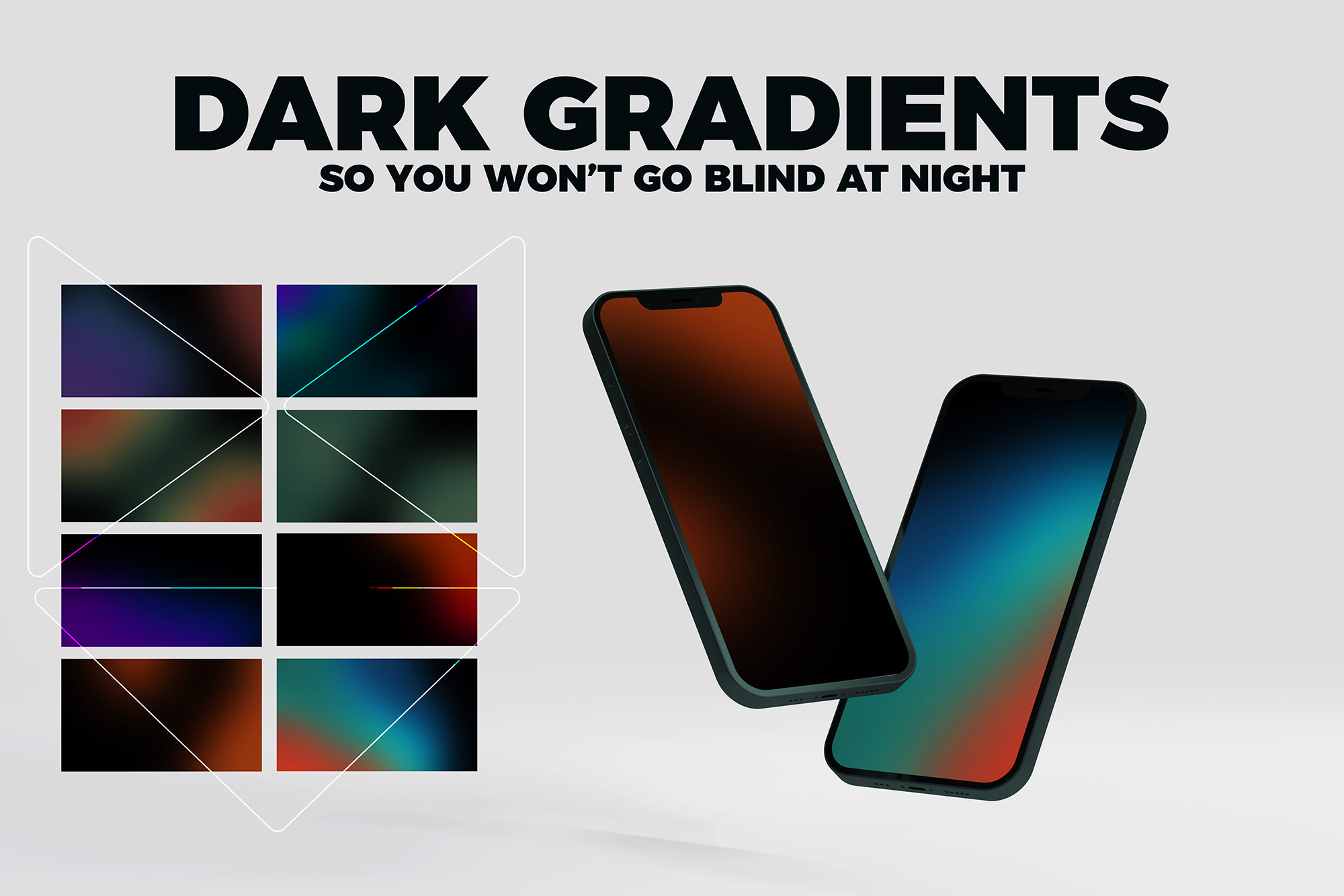 Dark Gradients wallpaper pack